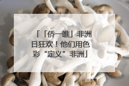「侨一瞧」非洲日狂欢！他们用色彩“定义”非洲