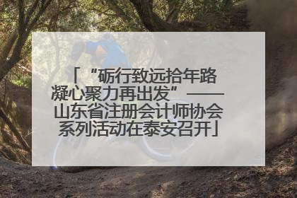 “砺行致远拾年路 凝心聚力再出发”——山东省注册会计师协会系列活动在泰安召开