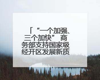 “一个加强、三个加快” 商务部支持国家级经开区发展新质生产力