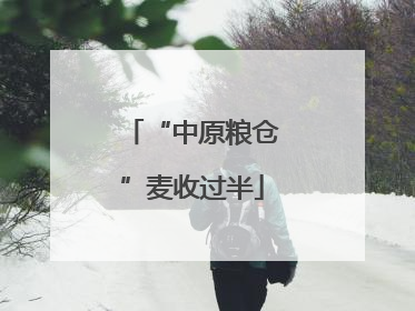“中原粮仓”麦收过半
