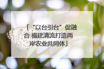 “以台引台”促融合 福建清流打造两岸农业共同体