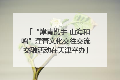 “津青携手 山海和鸣”津青文化交往交流交融活动在天津举办