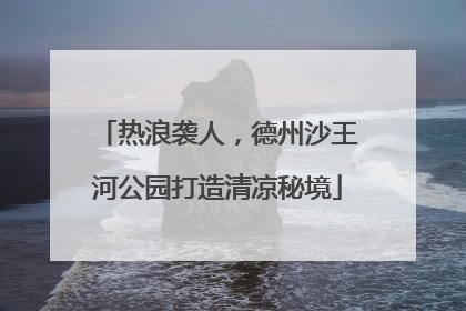 热浪袭人，德州沙王河公园打造清凉秘境