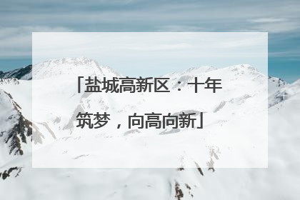 盐城高新区：十年筑梦，向高向新