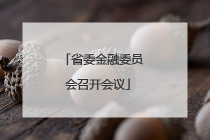 省委金融委员会召开会议