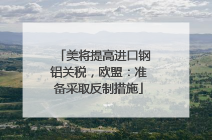 美将提高进口钢铝关税，欧盟：准备采取反制措施