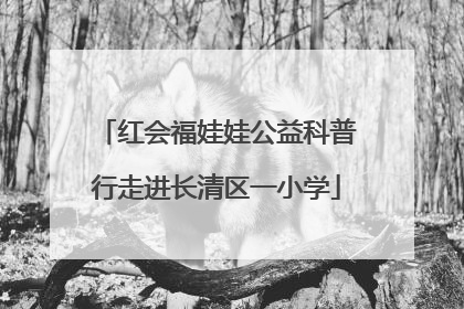 红会福娃娃公益科普行走进长清区一小学