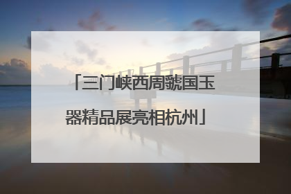 三门峡西周虢国玉器精品展亮相杭州