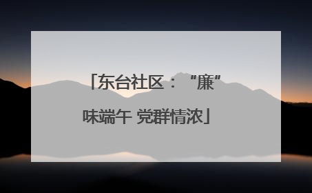 东台社区：“廉”味端午 党群情浓