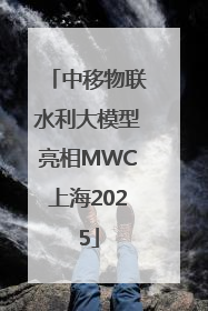 中移物联水利大模型亮相MWC上海2025