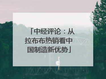 中经评论：从拉布布热销看中国制造新优势