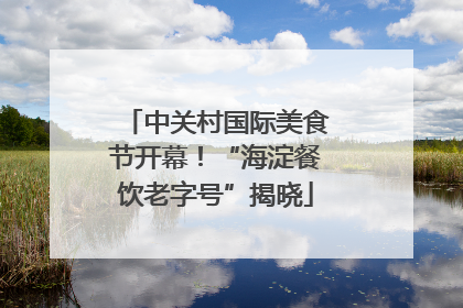 中关村国际美食节开幕！“海淀餐饮老字号”揭晓