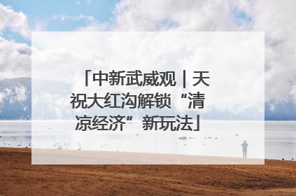 中新武威观｜天祝大红沟解锁“清凉经济”新玩法