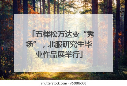 五棵松万达变“秀场”，北服研究生毕业作品展举行