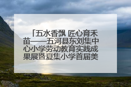五水香飘 匠心育禾苗——五河县东刘集中心小学劳动教育实践成果展暨夏集小学首届美食节盛大举行