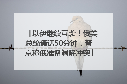 以伊继续互袭！俄美总统通话50分钟，普京称俄准备调解冲突