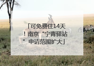 可免费住14天！南京“宁青驿站”申请范围扩大