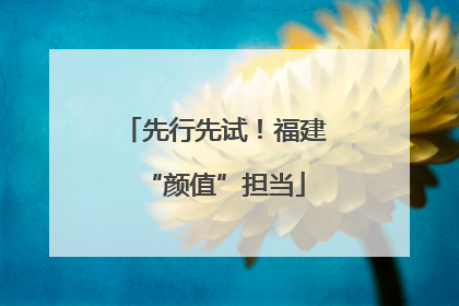 先行先试！福建“颜值”担当