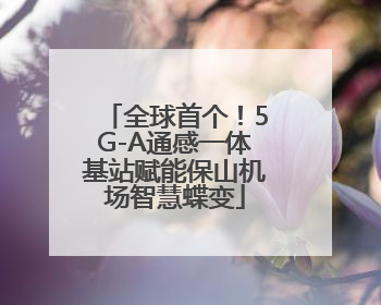 全球首个！5G-A通感一体基站赋能保山机场智慧蝶变