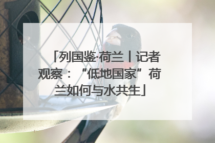列国鉴·荷兰丨记者观察：“低地国家”荷兰如何与水共生
