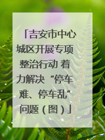 吉安市中心城区开展专项整治行动 着力解决“停车难、停车乱”问题（图）