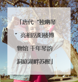 唐代“独幽琴”亮相岳阳楼博物馆 千年琴韵洞庭湖畔苏醒