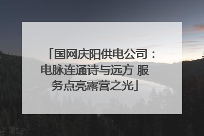 国网庆阳供电公司：电脉连通诗与远方 服务点亮露营之光