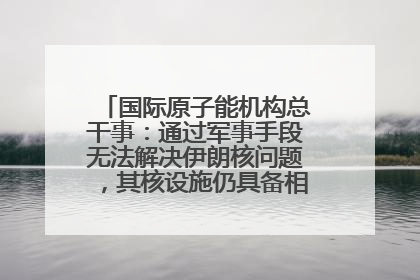 国际原子能机构总干事：通过军事手段无法解决伊朗核问题，其核设施仍具备相关产能，只需要数月就能生产出浓缩铀