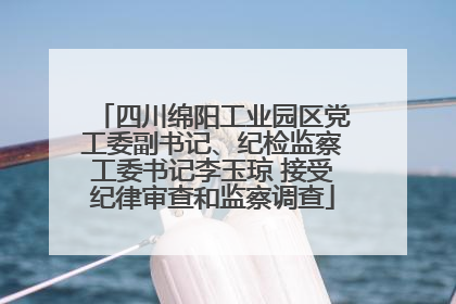 四川绵阳工业园区党工委副书记、纪检监察工委书记李玉琼 接受纪律审查和监察调查