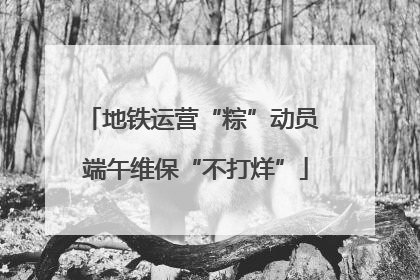 地铁运营“粽”动员 端午维保“不打烊”
