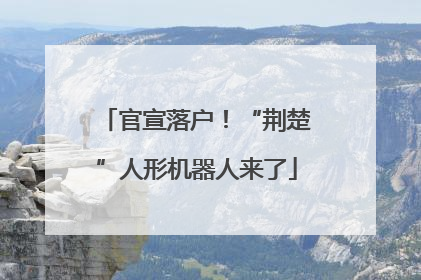 官宣落户！“荆楚”人形机器人来了
