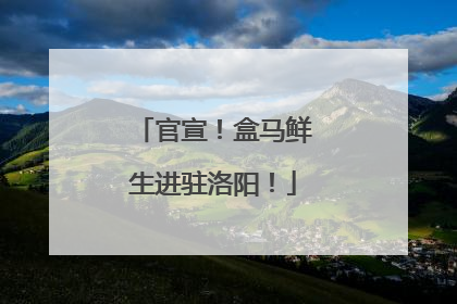 官宣！盒马鲜生进驻洛阳！