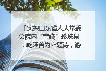 实探山东省人大常委会院内“宝藏”珍珠泉：乾隆曾为它题诗，游客无需预约免费游览