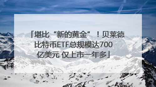 堪比“新的黄金”！贝莱德比特币ETF总规模达700亿美元 仅上市一年多