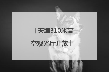 天津310米高空观光厅开放