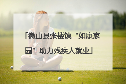 微山县张楼镇“如康家园”助力残疾人就业
