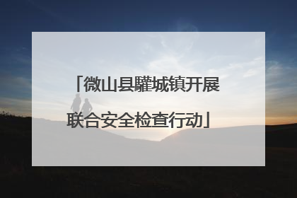微山县驩城镇开展联合安全检查行动