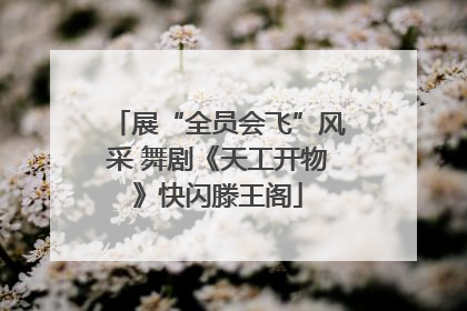 展“全员会飞”风采 舞剧《天工开物》快闪滕王阁