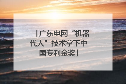 广东电网“机器代人”技术拿下中国专利金奖
