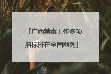 广西禁毒工作多项指标排在全国前列