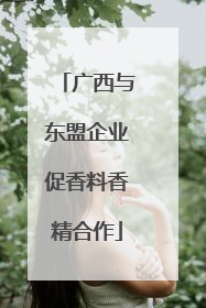 广西与东盟企业促香料香精合作