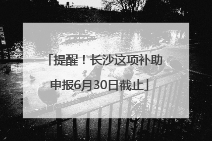 提醒！长沙这项补助申报6月30日截止