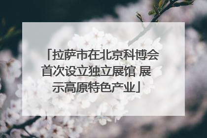 拉萨市在北京科博会首次设立独立展馆 展示高原特色产业