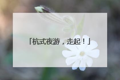 杭式夜游，走起！