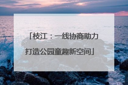 枝江：一线协商助力打造公园童趣新空间