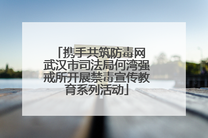 携手共筑防毒网 武汉市司法局何湾强戒所开展禁毒宣传教育系列活动