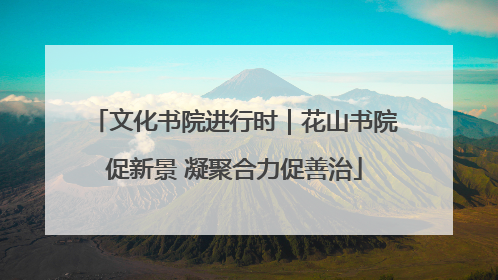 文化书院进行时｜花山书院促新景 凝聚合力促善治