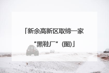 新余高新区取缔一家“黑鞋厂”(图)