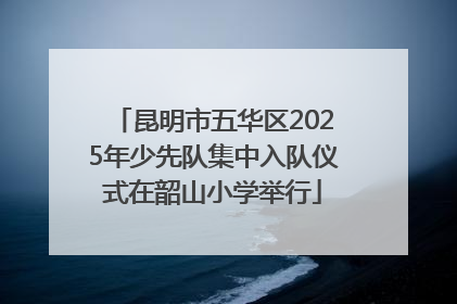 昆明市五华区2025年少先队集中入队仪式在韶山小学举行