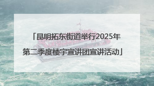 昆明拓东街道举行2025年第二季度楼宇宣讲团宣讲活动